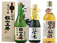 Eiko Junmaiginjo Matsuyamamii / Shusen Eiko Daiginjo / Kuramotono Umeshu